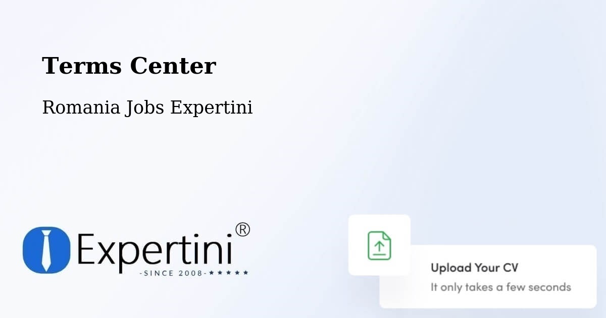 Terms of Service – Stănileşti - Romania Jobs Expertini